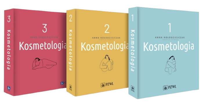 Tomy serii Kosmetologia — okładki PZWL